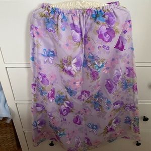Floral mesh skirt with under slip made by me